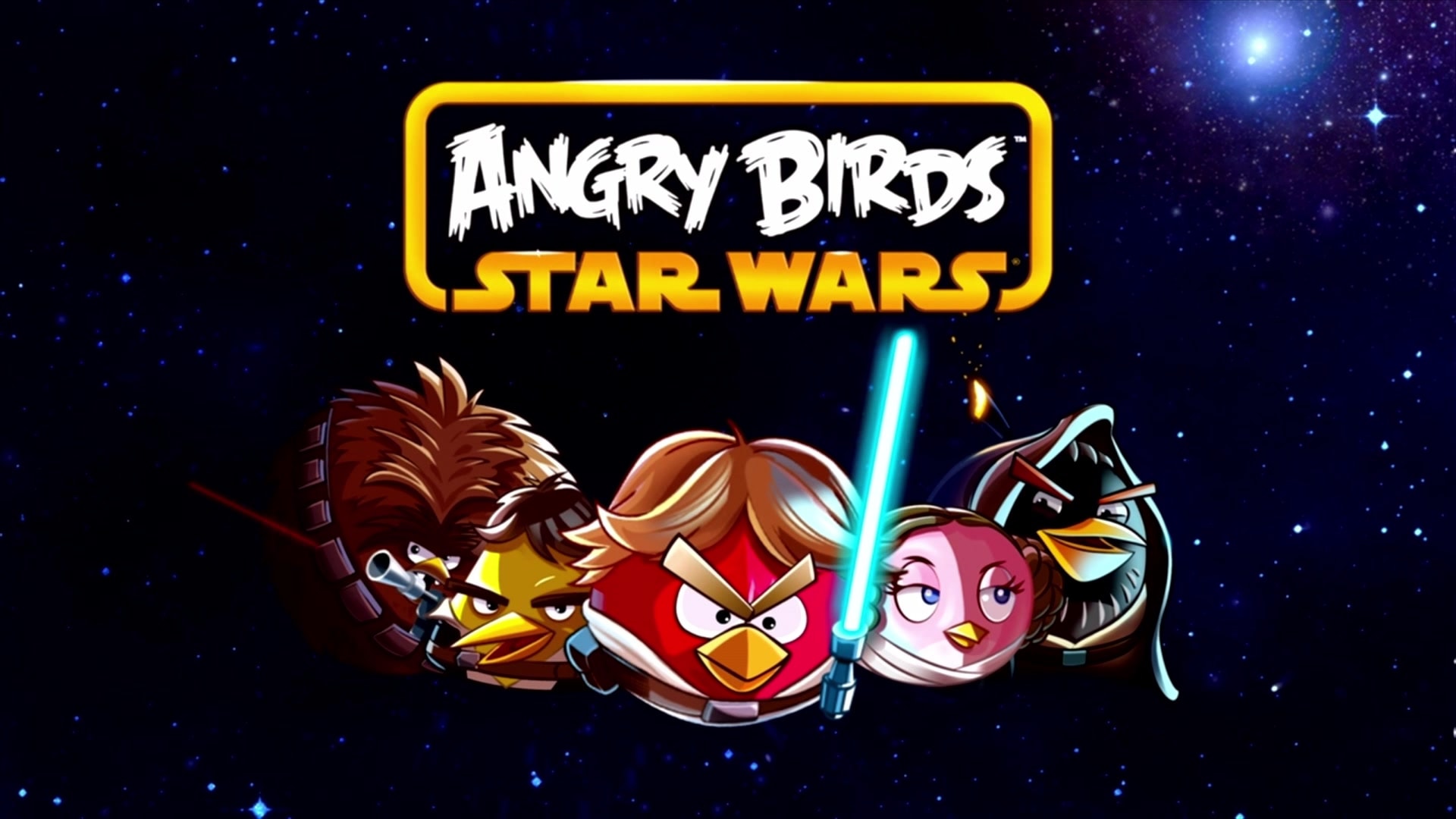 Angry Birds Star Wars title screen for Xbox 360